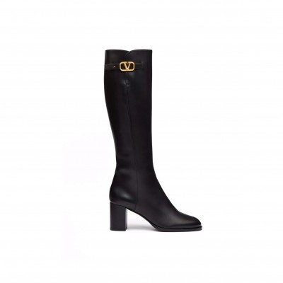 VALENTINO VLOGO SIGNATURE CALFSKIN BOOT 70MM 5W2S0HY0DSH_0NO